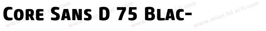 Core Sans D 75 Blac字体转换